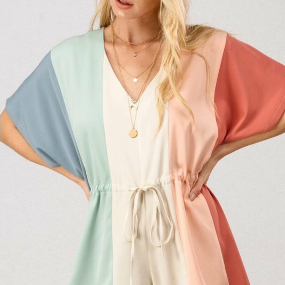 Entro Colorblock Romper - Picture 5 of 5